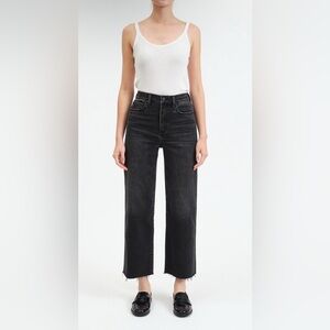 NWT DAZE DENIM Pleaser High Rise Wide Ankle in Twilight